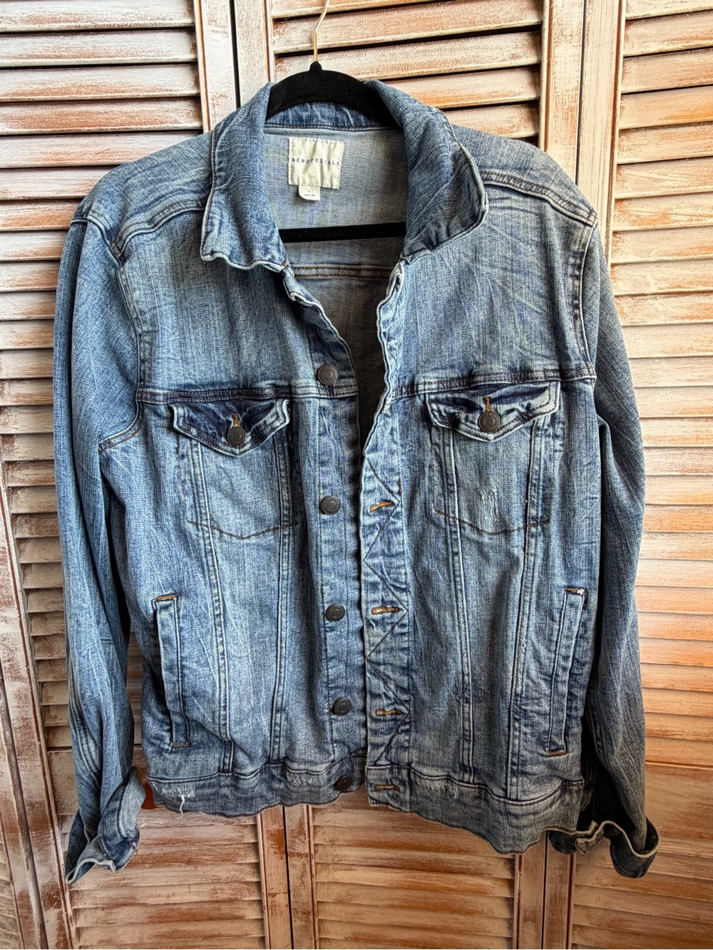 Aeropostale Men's Light Blue Denim Jacket